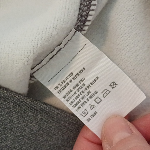 Abercrombie & Fitch A&F Active muscle half zip grey logo sweatshirt NWT XL - Picture 13 of 15